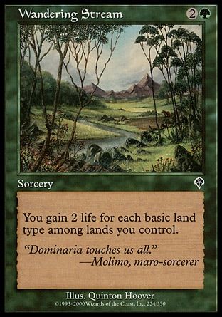 Wandering Stream (Invasion) Trading Card