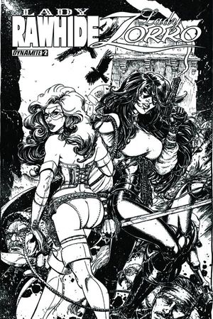 Lady Rawhide Lady Zorro #2 (10 Copy Chin B&amp;w Cover)