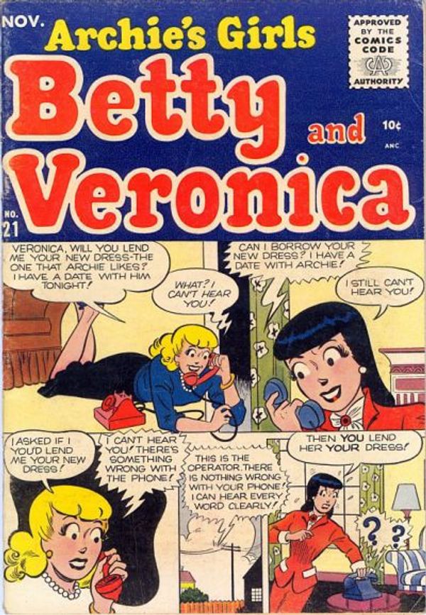 Archie's Girls Betty and Veronica #21
