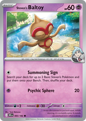 Steven's Baltoy (83/182) - Destined Rivals