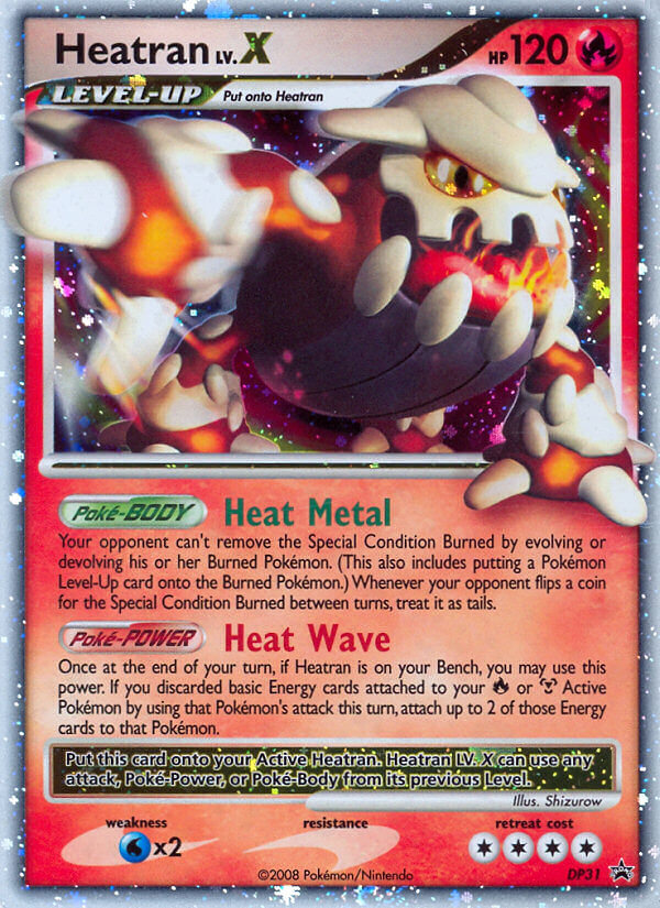 Heatran LV.X (DP31) - DP Black Star Promos Pokémon Card