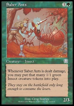 Saber Ants (Mercadian Masques) Trading Card