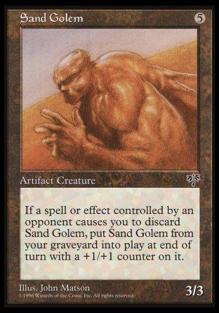 Sand Golem (Mirage) Trading Card