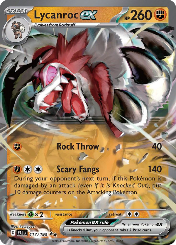 Lycanroc ex (117/193) - Paldea Evolved