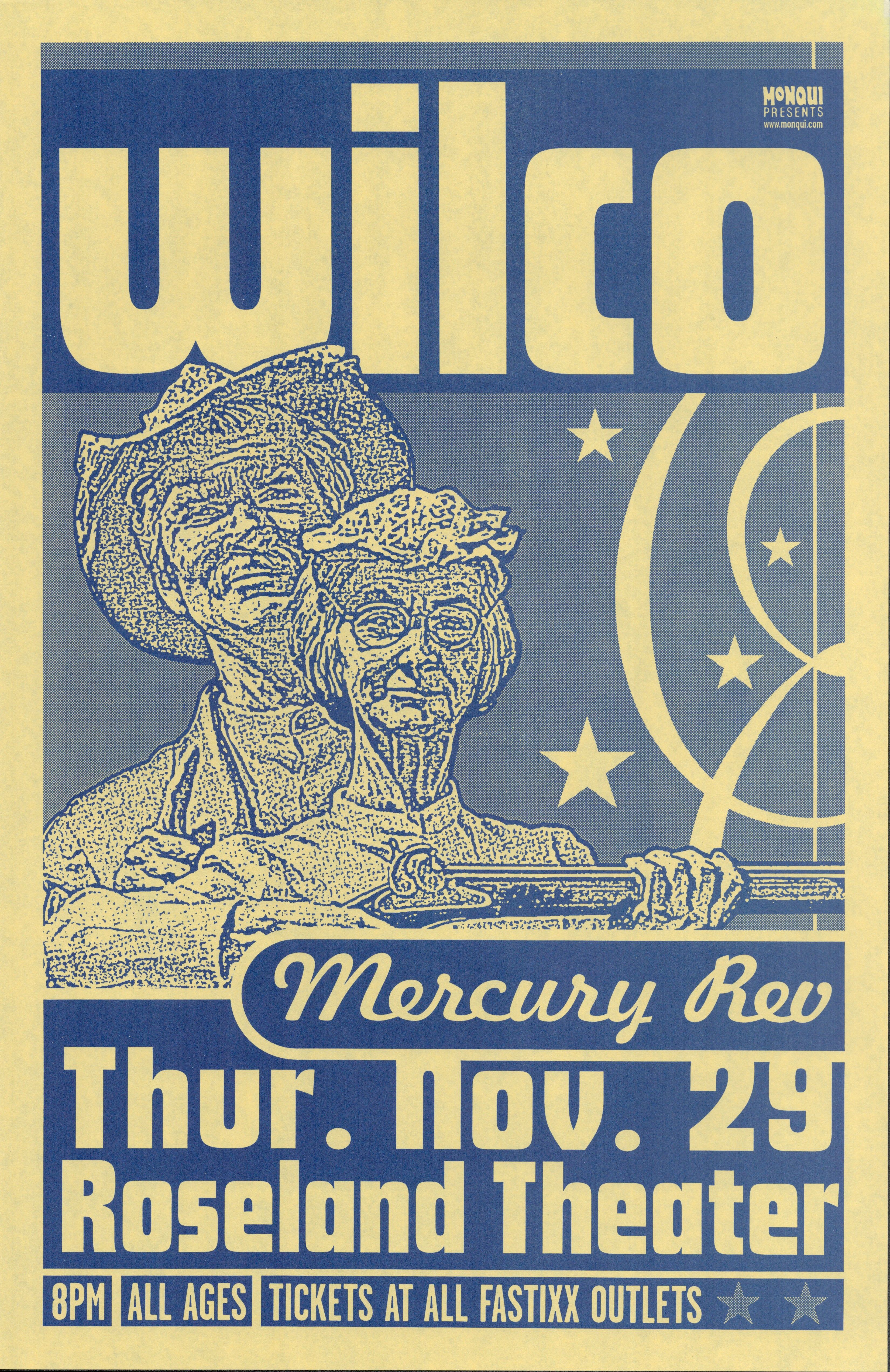 MXP-201.4 Wilco Roseland Theater 2001 Concert Poster