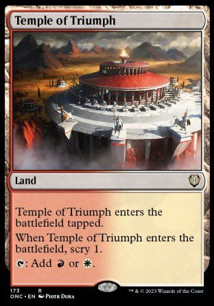 Temple of Triumph (Phyrexia: All Will Be One Commander Decks) Trading Card