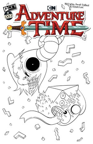 Adventure Time #7 (Cvr F Inc 1:50 Nick Winn B&W Variant)