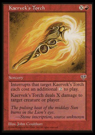 Kaervek's Torch (Mirage) Trading Card