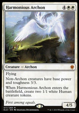 Harmonious Archon (Throne of Eldraine) Trading Card