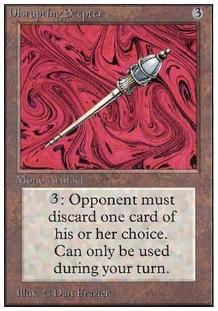 Disrupting Scepter (Unlimited) Trading Card