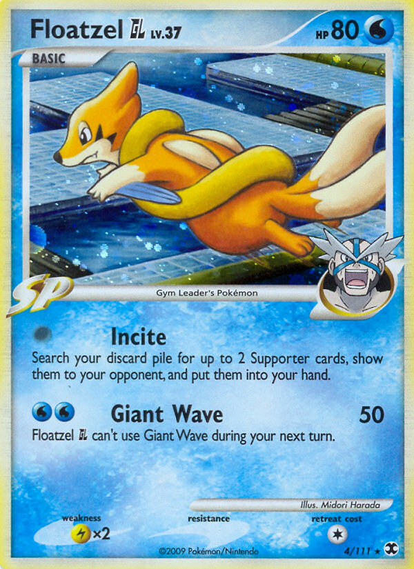 Floatzel GL (4/111) - Rising Rivals Pokémon Card