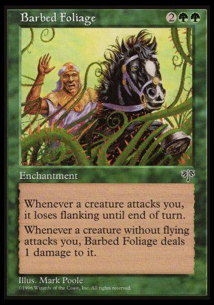 Barbed Foliage (Mirage) Trading Card