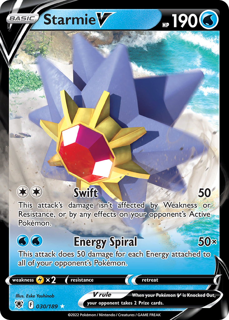 Starmie V (30/189) - Astral Radiance Pokémon Card