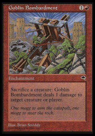 Goblin Bombardment (Tempest) Trading Card