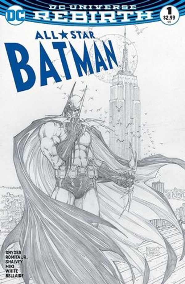 All Star Batman #1 (Michael Turner Aspen Sketch Variant Cover)