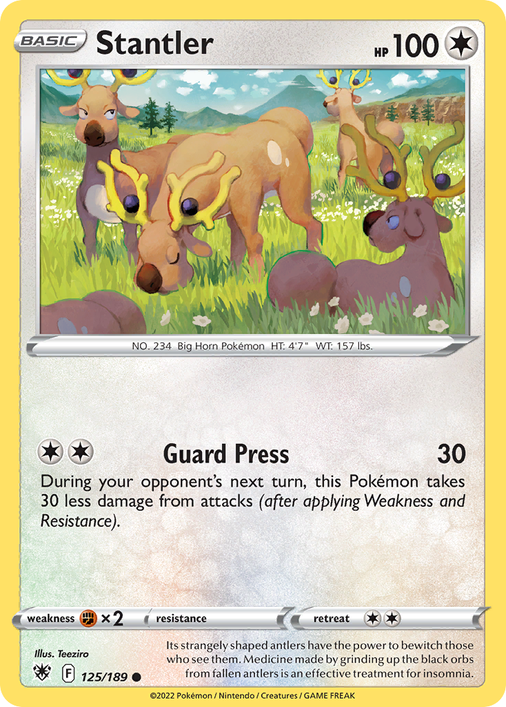 Stantler (125/189) - Astral Radiance Pokémon Card