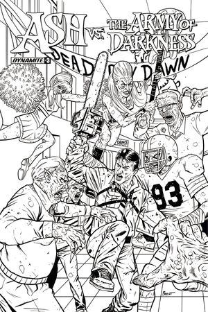 Ash vs The Army of Darkness #3 (Cover E 20 Copy Schoonover B&w)