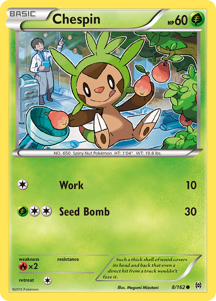 Chespin (8/162) - BREAKthrough Pokémon Card