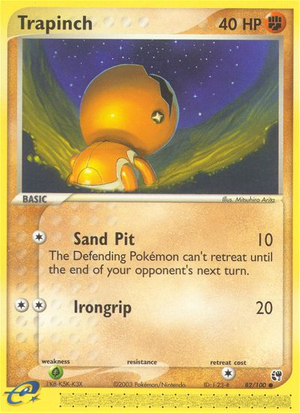 Trapinch (82/100) - Sandstorm (Reverse Holo)