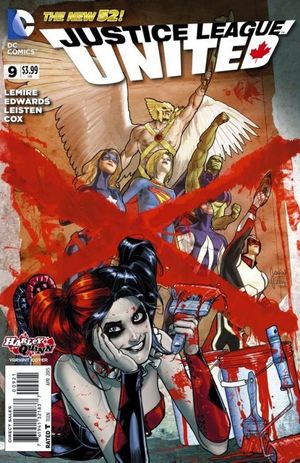 Justice League United #9 (Harley Quinn Variant Cover)