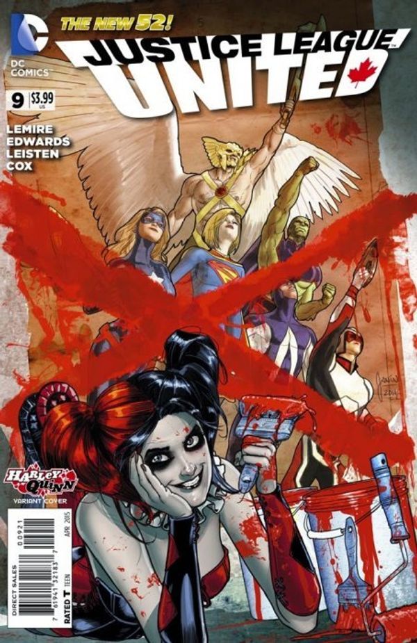 Justice League United #9 (Harley Quinn Variant Cover)