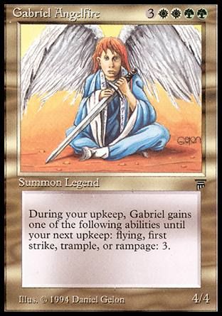 Gabriel Angelfire (Legends) Trading Card