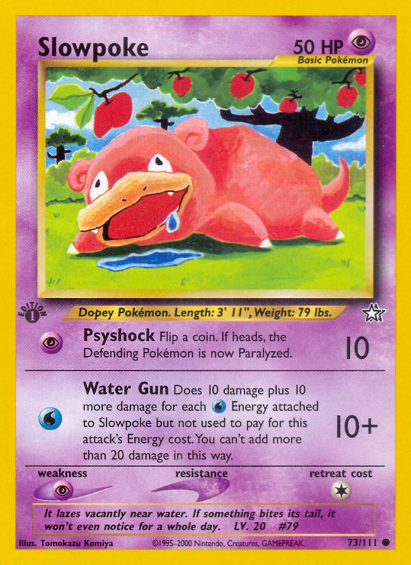 Slowpoke (73/111) - Neo Genesis Pokémon Card