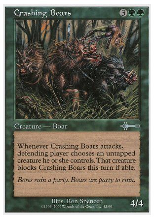 Crashing Boars (Beatdown) Trading Card