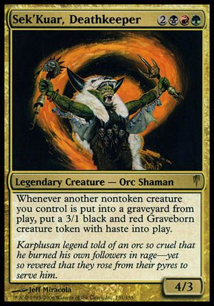 Sek'Kuar, Deathkeeper (Coldsnap) Trading Card