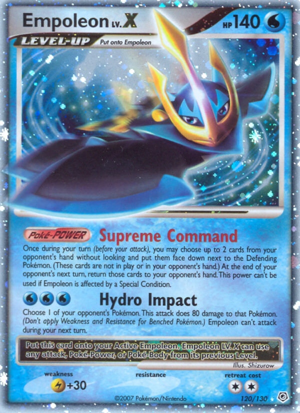 Empoleon LV.X (120/130) - Diamond & Pearl Pokémon Card