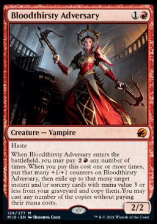 Bloodthirsty Adversary (Innistrad: Midnight Hunt) Trading Card