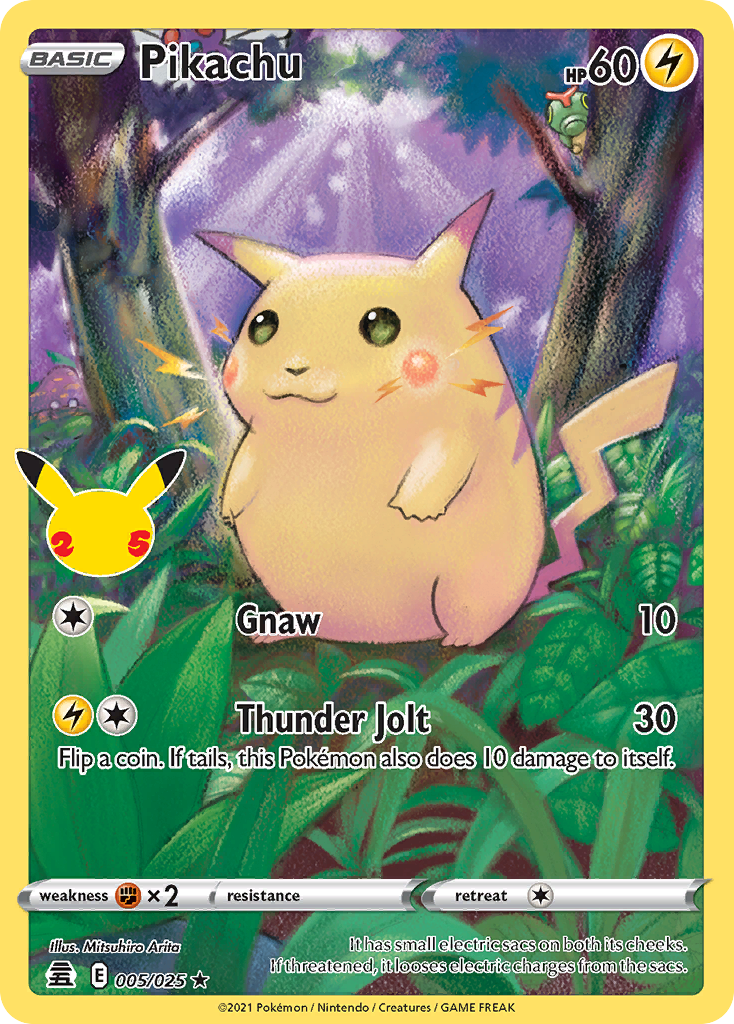 Pikachu (5/25) - Celebrations Pokémon Card