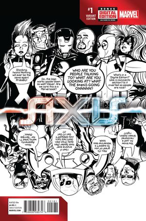 Avengers And X-men Axis #1 (Deadpool Party Sketch Variant)