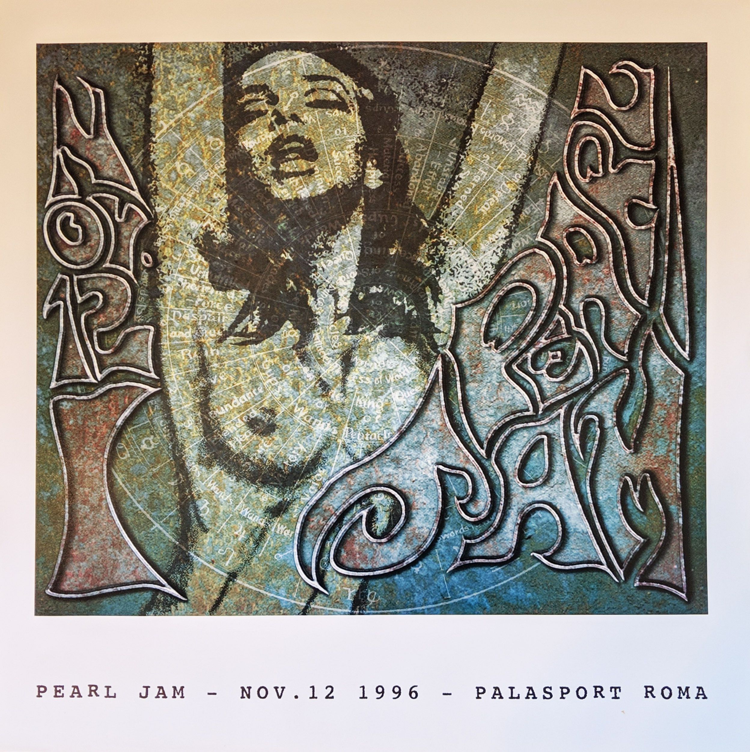 1992 Pearl Jam Choices Large Original Promo Poster