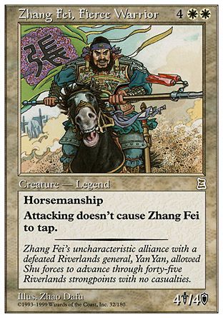 Zhang Fei, Fierce Warrior (Portal Three Kingdoms) Trading Card