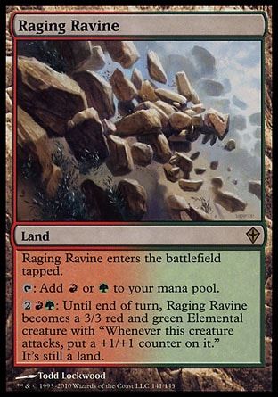 Raging Ravine (Worldwake) Trading Card