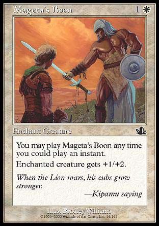 Mageta's Boon (Prophecy) Trading Card