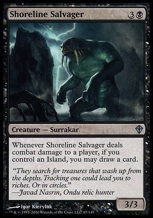 Shoreline Salvager (Worldwake) Trading Card