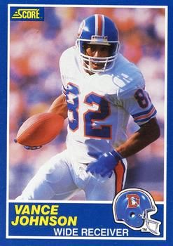 Vance Johnson 1989 Score #56 Sports Card