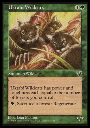 Uktabi Wildcats (Mirage) Trading Card