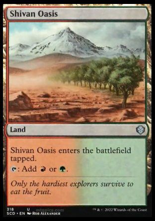 Shivan Oasis (Starter Commander Decks) Trading Card