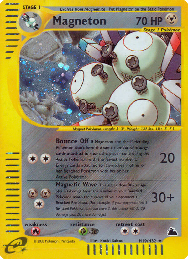 Magneton (H19) - Skyridge Pokémon Card