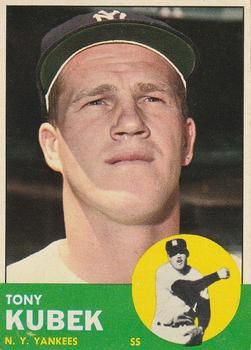 Tony Kubek 1963 Topps #20 Sports Card