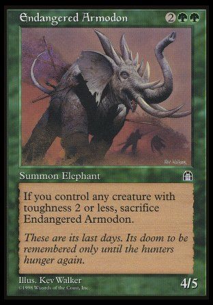 Endangered Armodon (Stronghold) Trading Card