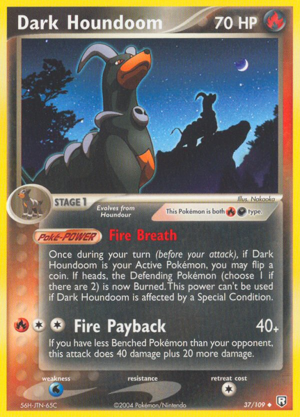 Dark Houndoom (37/109) - Team Rocket Returns Pokémon Card