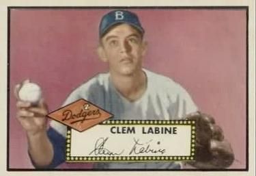 Clem Labine 1952 Topps #342 Sports Card