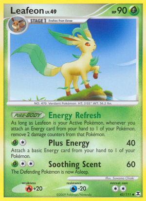 Leafeon (45/111) - Rising Rivals (Reverse Holo) Value - GoCollect