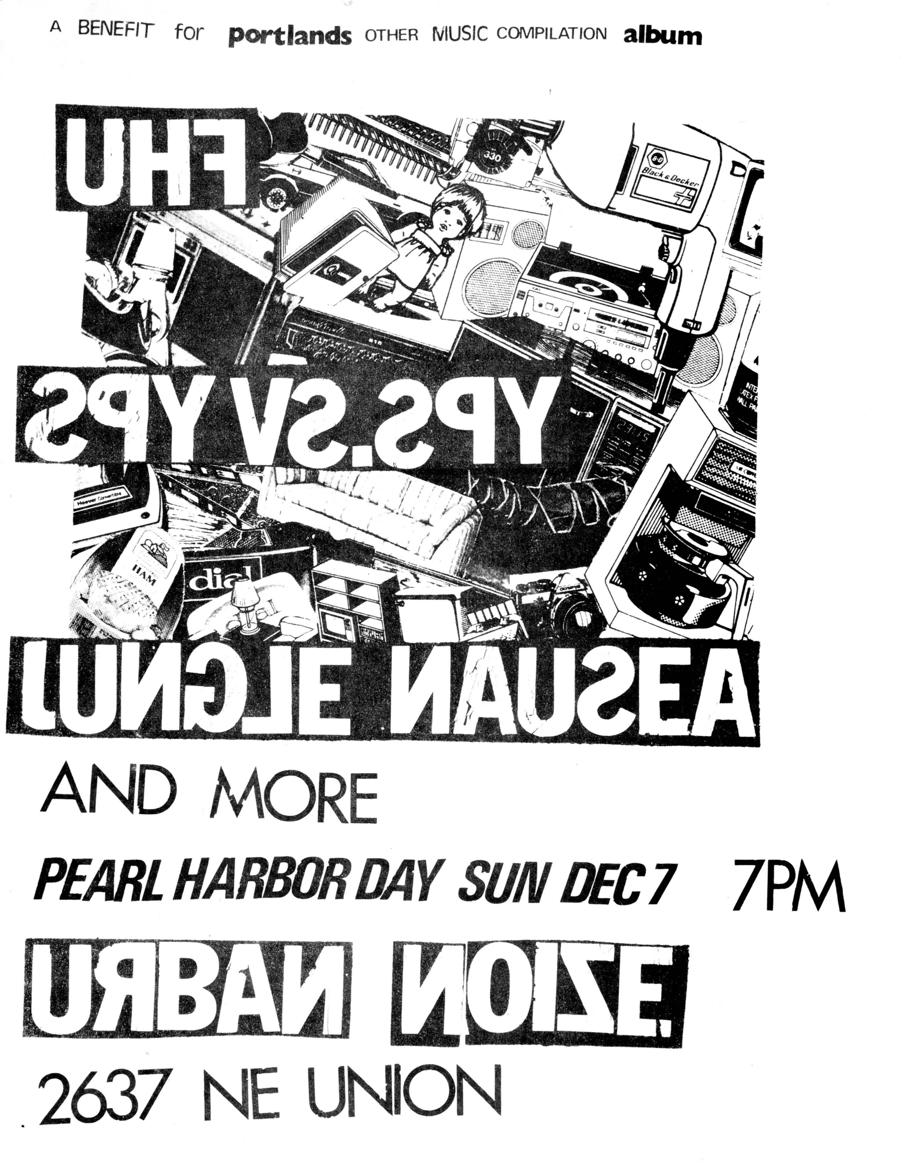 MXP-45.6 UHF 1980 Urban Noize Concert Poster