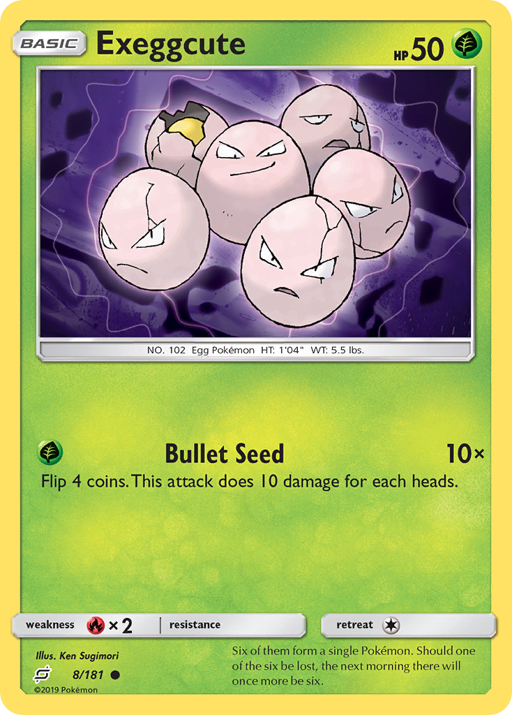 Exeggcute (8/181) - Team Up Pokémon Card