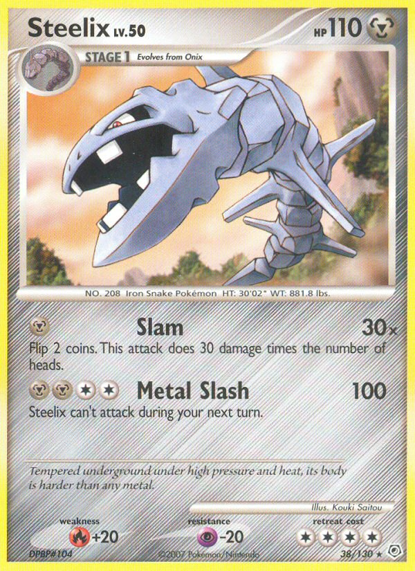 Steelix (38/130) - Diamond & Pearl Pokémon Card